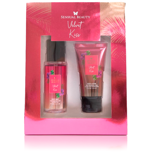 Set Body Mist 75ml + Body Lotion 57ml Velvet Kiss