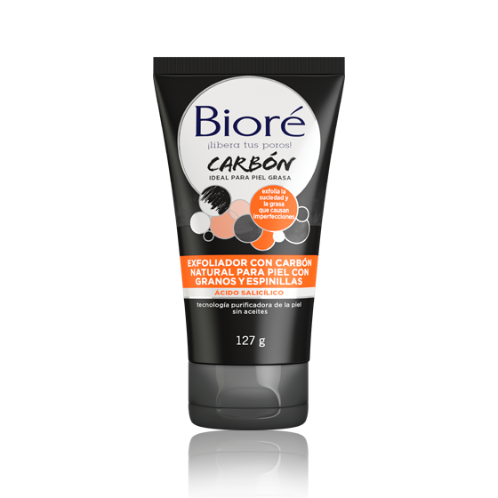 Exfoliador con Carbon para Piel con Granos y Espinillas